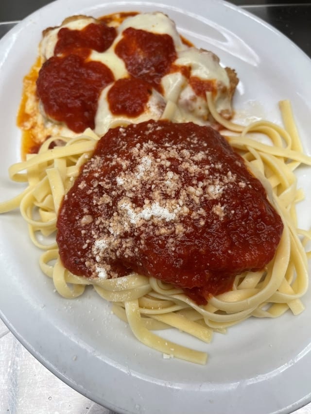 Shrimp Parmigiana D.