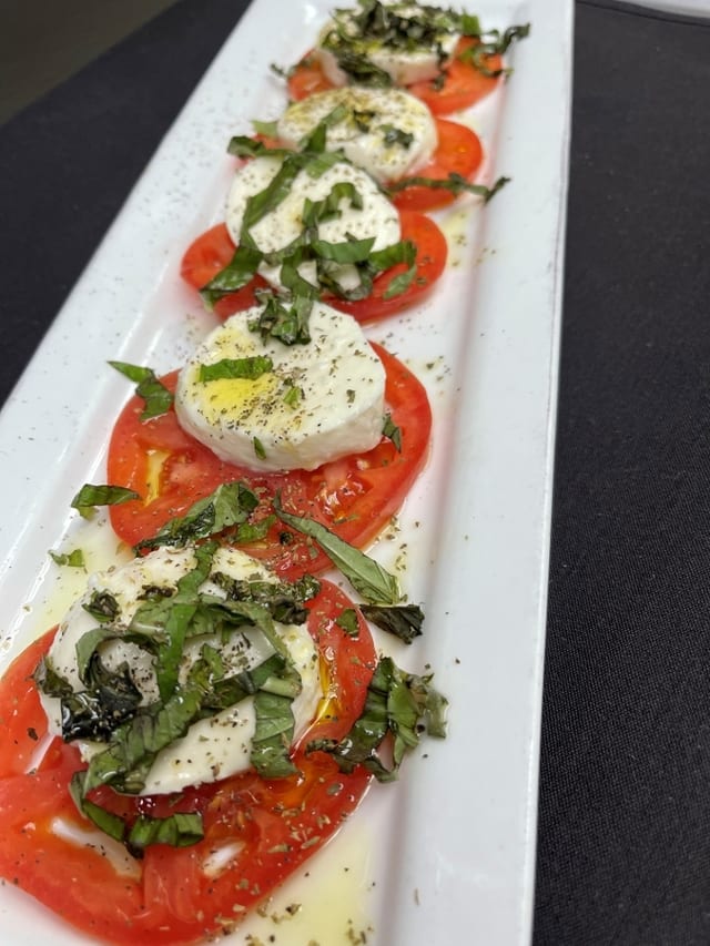Mozzarella Caprese.