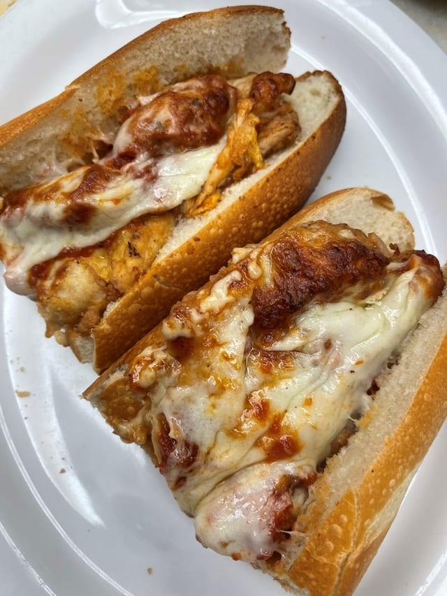 Veal Cutlet Parmigiana Sub.