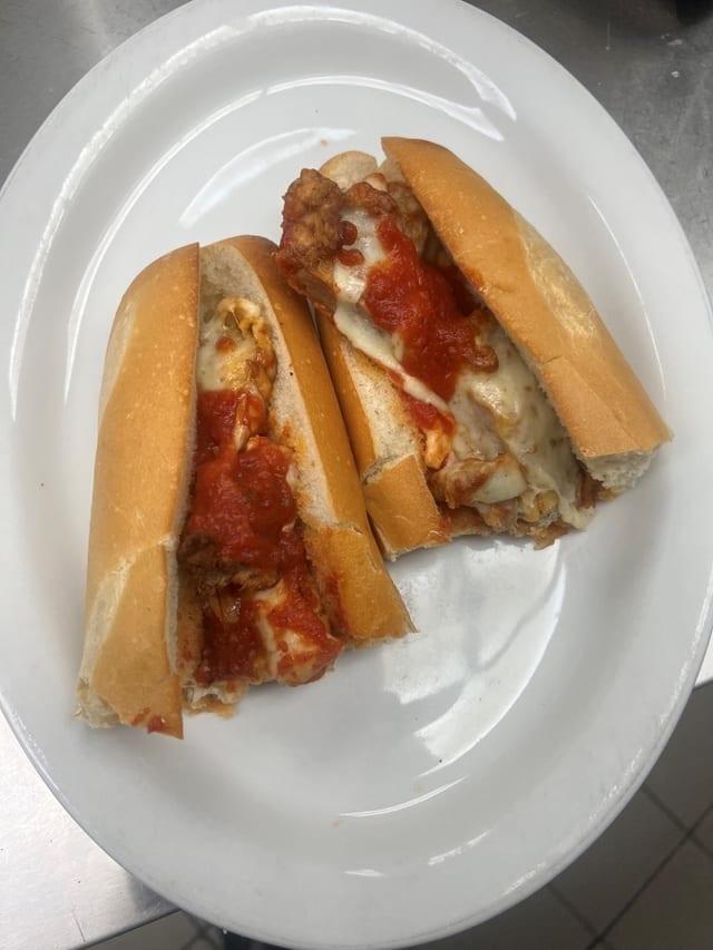 Chicken Parmigiana Sub.