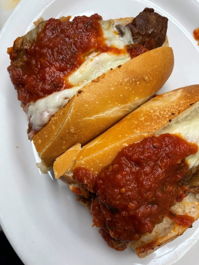 Eggplant Parmigiana Sub.